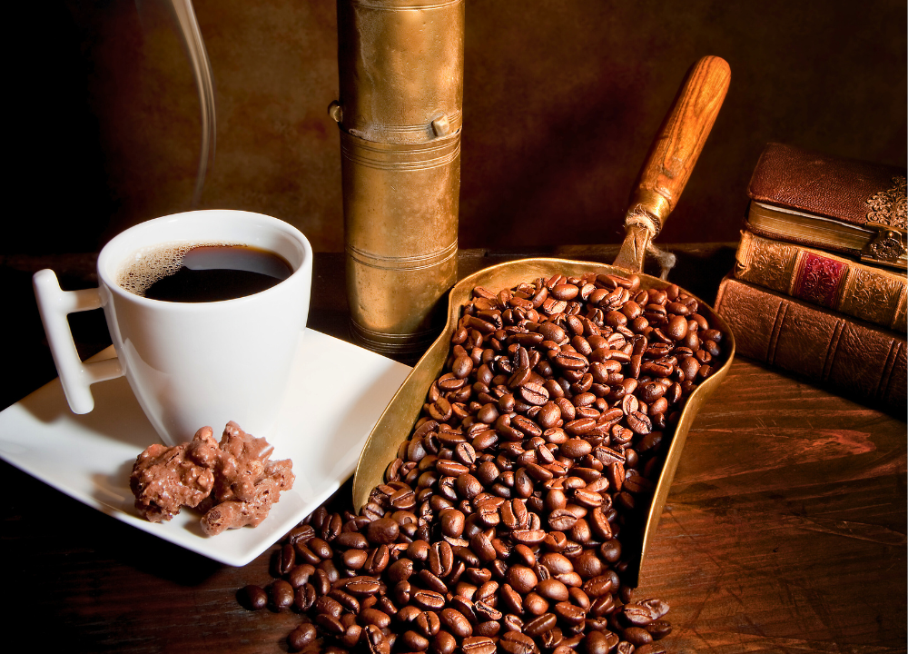 Coffee Beans and Chocolate Beans photo