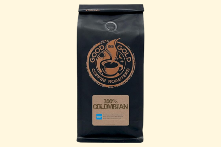 Colombian Supremo Coffee, Medium Roast, 12 Ounce Bag, Whole Bean - Good As Gold Coffee Roasters