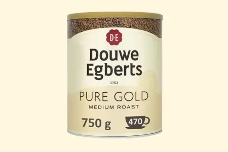 Douwe Egberts Medium Roast Pure Gold Freeze Dried Instant Coffee 750g