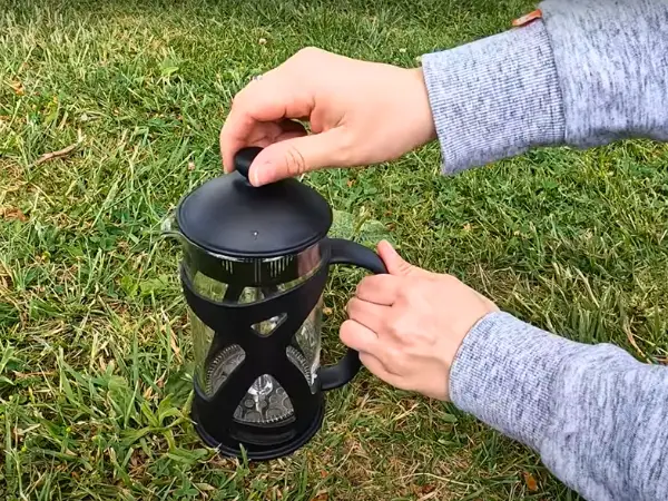 French Press in nature photo