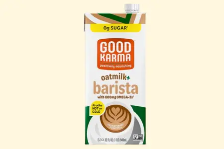 Good Karma Unsweetened Oatmilk + Barista Blend, 32 Oz photo