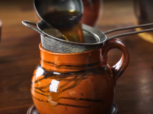 How To Make Café De Olla At Home - Straining And Serving