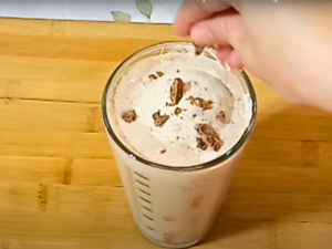 Step-by-Step Guide to Making a Chocolate Coffee Milkshake - Step 5 Add The Final Touch With Chocolate Sprinkles