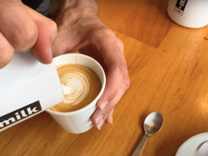 The Fastest Way to Cook Cappuccino - Pour And Combine Espresso With Milk