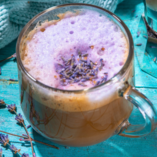 lavender honey latte recipe photo