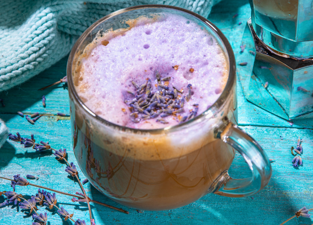 lavender honey latte recipe photo