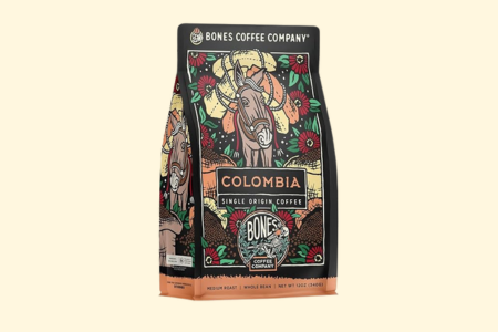 Bones Coffee Company Colombia Single-Origin Whole Coffee Beans