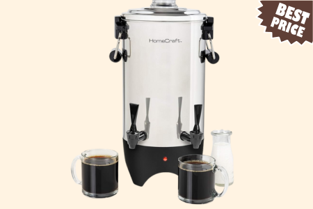 HomeCraft 45-Cup Coffee Urn and Hot Beverage Dispenser