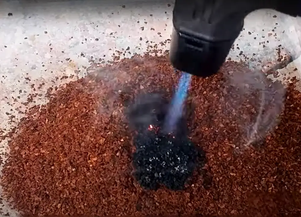 how to burn coffee grounds like incense photo