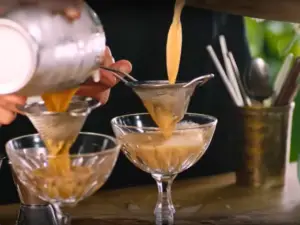 Step-by-step Instructions Espresso Martini- Strain And Serve