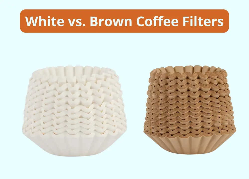 White vs. Brown Coffee Filters photo