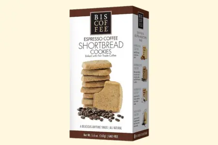 Biscottea Espresso Coffee Shortbread Cookies photo