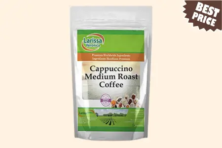 Cappuccino Medium Roast Coffee (Gourmet, Naturally Flavored, Whole Coffee Beans)