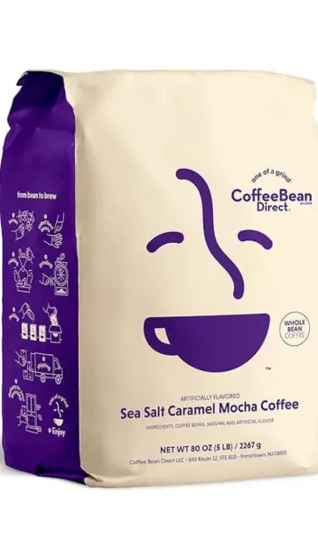 Coffee Bean Direct Sea Salt Caramel Mocha Flavored