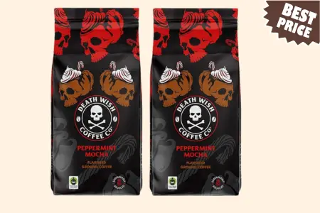 Death Wish Coffee - Peppermint Mocha Flavored Ground Coffee