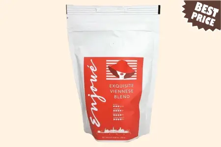 Enjoué Exquisite Viennese Blend Ground Coffee, Gourmet Austrian Coffee