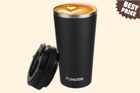 Funkrin Insulated Coffee Mug with Ceramic Coating