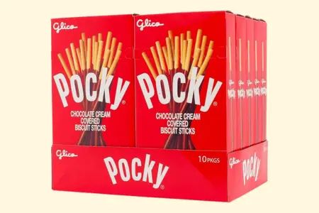 Glico Pocky Chocolate Cream Covered Biscuit Sticks photo