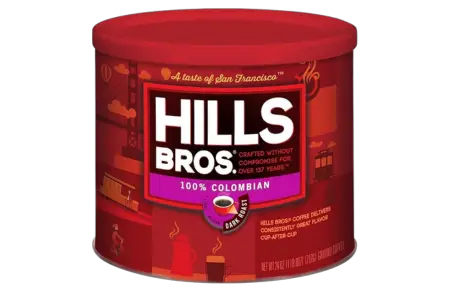 Hills Bros Donut Shop Ground Coffee, Dark Roast