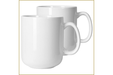 Smilatte Large Coffee Mug  White