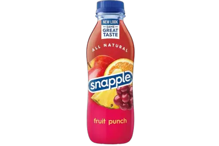 Snapple Fruit Punch Juice Drink, 16 fl oz recycled plastic bottle