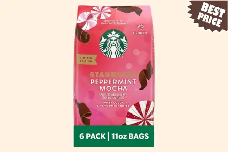 Starbucks Ground Coffee, Peppermint Mocha Naturally Flavored Coffee