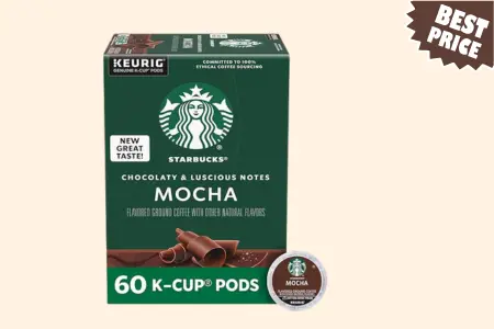 Starbucks K-Cup Coffee Pods, Mocha Flavored Coffee