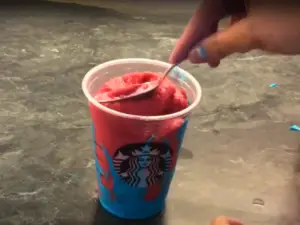 Step-by-step Instructions For Making The Starbucks Unicorn Frappuccino - Add The Vibrant Color Layers