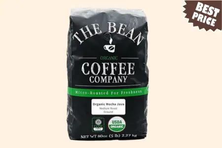 The Bean Organic Coffee Company Mocha Java, Medium Roast