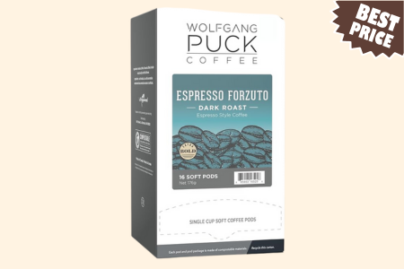 Wolfgang Puck Coffee, Forzuto, 12 Gram Soft Pods,