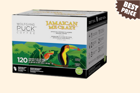 Wolfgang Puck Jamaican Me Crazy, Flavored, Light Roast Coffee