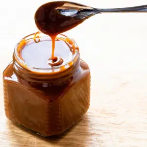 homemade caramel syrup photo