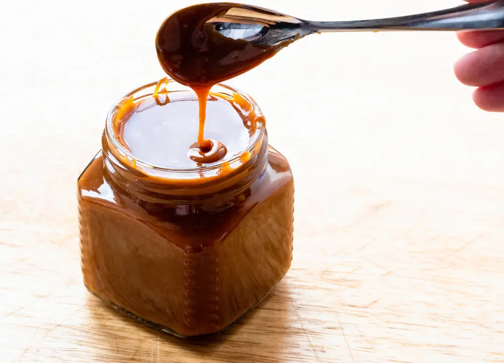 homemade caramel syrup photo