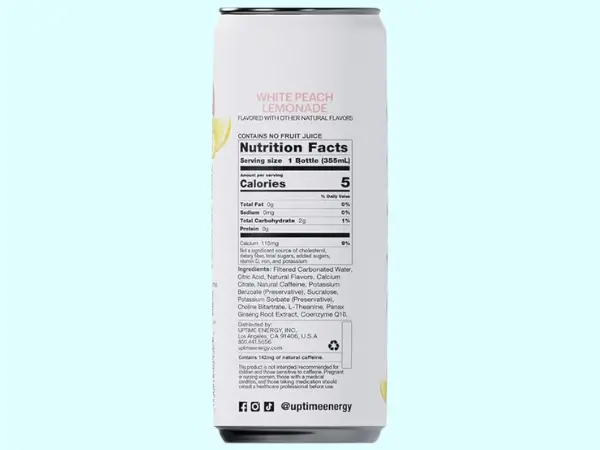 nutritional information label photo