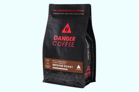 Danger Coffee by Dave Asprey, Remineralized, Mold Free & Lab Tested Ground Coffee, Medium Roast