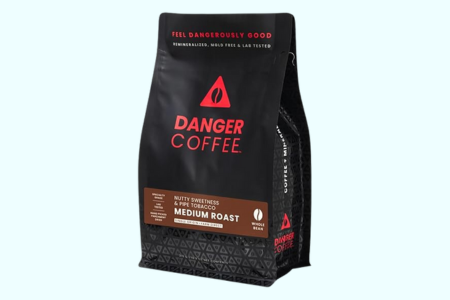 Danger Coffee by Dave Asprey, Remineralized, Mold Free & Lab Tested Whole Bean Coffee, Medium Roast