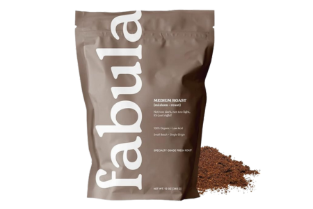 Fabula Organic Coffee for French Press, Low Acid Coffee Freshly Ground