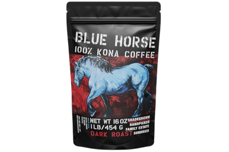 Farm-fresh 100% Kona Coffee - Dark Roast