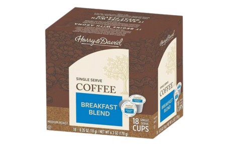 Harry & David Breakfast Blend Medium Roast Coffee, Single Serve Cups