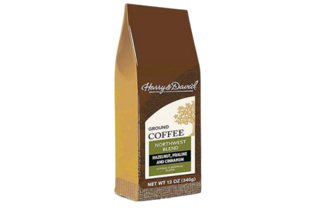 Harry & David Northwest Blend Arabica Coffee Flavored with Cinnamon, Praline and Hazelnut