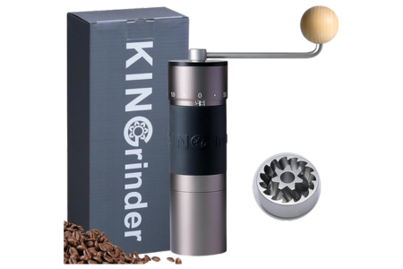 KINGrinder K6 Manual Hand Coffee Grinder with Straight Handle