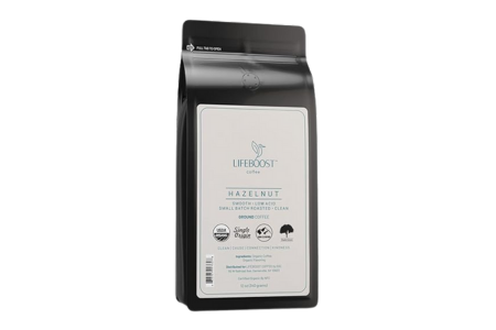 Lifeboost Coffee Hazelnut Ground Coffee