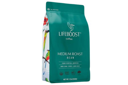 Lifeboost Coffee Organic Coffee Beans Medium Roast