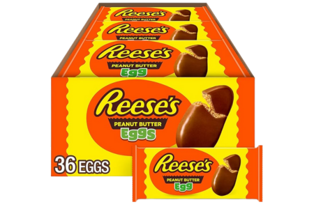 REESE'S Milk Chocolate Peanut Butter Eggs, Easter Basket Easter Candy Packs