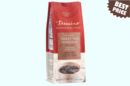 Teeccino Turkey Tail Astragalus Coffee Alternative - Toasted Maple