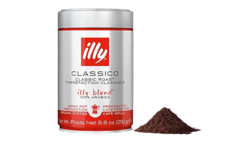 illy Ground Coffee Moka - 100% Arabica Flavored Coffee Ground