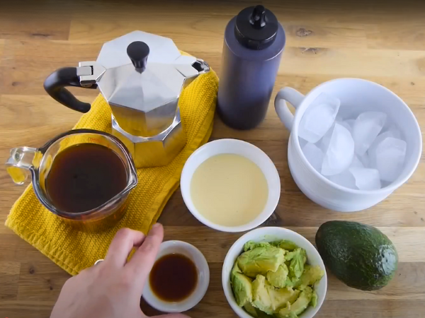 How to Make an Avocado Cold Brew Smoothie - Preparing The Ingredients
