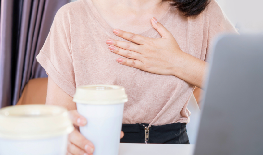 Nausea and coffee photo