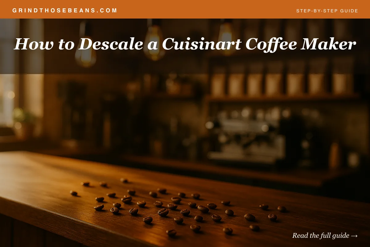 How to Descale a Cuisinart Coffee Maker